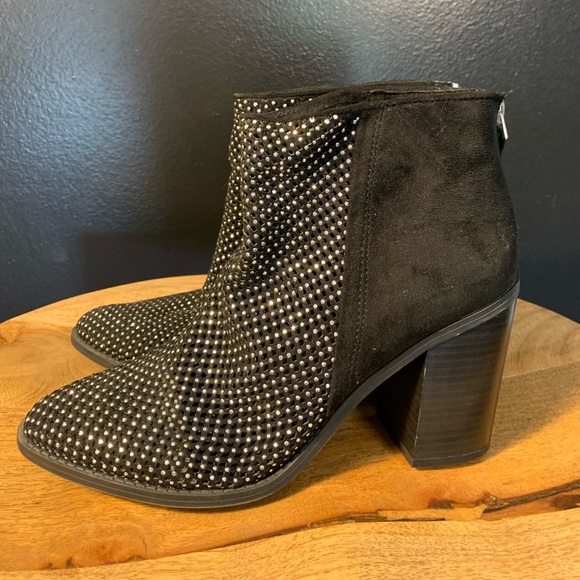 Madden Black Rhinestone Boots - Picture 2 of 7